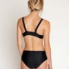 Brasilia High Waist Bikini Bottom - Black 2 Brasilia High Waist Bikini Bottom - Black -Theseea Brasilia Black Bikini Swim Suit Sun Protection 13