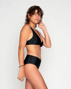 Brasilia Bikini Top - Black -Theseea Brasilia Black Bikini Swim Suit Sun Protection 16