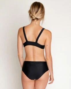 Brasilia Bikini Top - Black -Theseea Brasilia Black Bikini Swim Suit Sun Protection 21