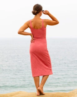 Delilah Dress - Flamingo 14 Delilah Dress - Flamingo -Theseea SEEA Delilah SlipDress Flamingo 4X5 2