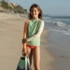 Doheny Rashguard - Girls - Edamame -Theseea SEEA Doheny GirlsRashguard Edamame 4X5 1