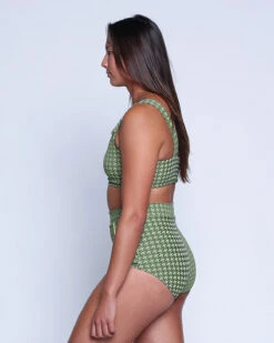 Georgia High Waist Bikini Bottom - Shamrock -Theseea SEEA Georgia BikiniTop Shamrock 4X5 5 001c742b d1e5 4fd0 be95 4e09b32187df