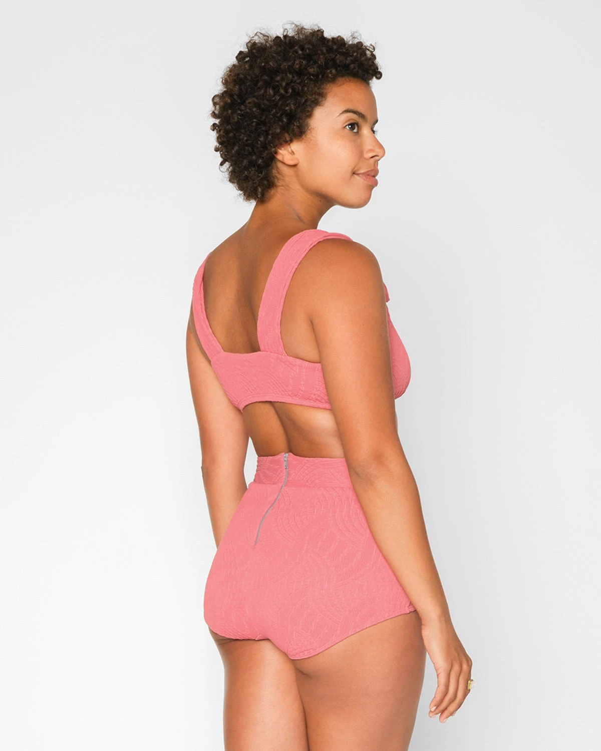 Georgia High Waist Bikini Bottom - Flamingo 7 Georgia High Waist Bikini Bottom - Flamingo - Image 5