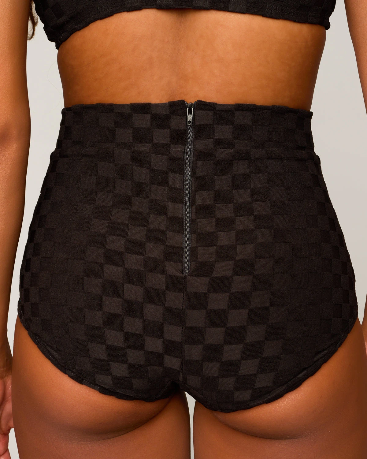 Georgia High Waist Bikini Bottom - Night Check 8 Georgia High Waist Bikini Bottom - Night Check - Image 6