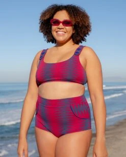 Georgia High Waist Bikini Bottom - Night Plum -Theseea SEEA Georgia TopBottom NightPlum 4x5 1 0332d588 8dcb 492c 9c92 7f1af9af092f