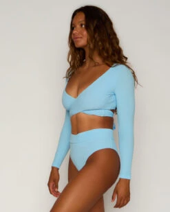 Mundaka Bikini Bottom - Celeste 17 Mundaka Bikini Bottom - Celeste -Theseea SEEA Mundaka Bikini Celeste 4X5 5