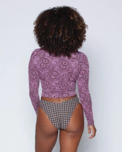 Palomar Crop Rashguard - Caracol 14 Palomar Crop Rashguard - Caracol -Theseea SEEA Palomar CropTopRashguard Caracol 4X5 7