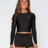 Palomar Crop Top Rashguard - Black -Theseea SEEA Palomar Rashguard Black 4X5 10