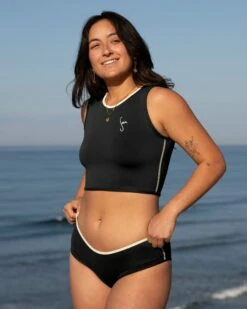 Ramona Tank - Black (RC-Skin) -Theseea SEEA RamonaMaggie TankBottom Black 4x5 14