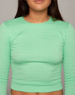 Palomar Crop Top Rashguard - Yerba 13 Palomar Crop Top Rashguard - Yerba -Theseea SEEA SP21 Palomar Yerba 6