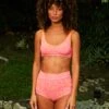 Georgia High Waist Bikini Bottom - Pink Glow -Theseea SU25 Brasil Amanda Engler pinkGlowBTM 4 1