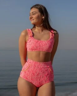 Georgia High Waist Bikini Bottom - Pink Glow -Theseea SU25 Georgia TopBottom PinkGlow VP 3 3dd72c1b c3ec 4b61 8cb1 89c2ef827de4