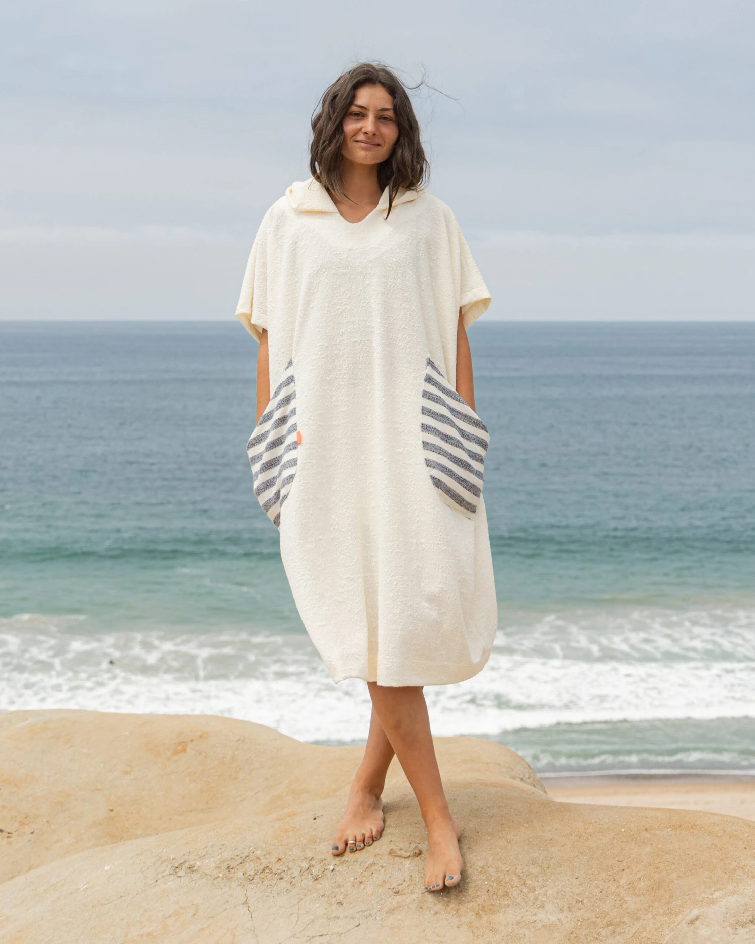 Luna Poncho - Ivory Terry 6 Luna Poncho - Ivory Terry - Image 4