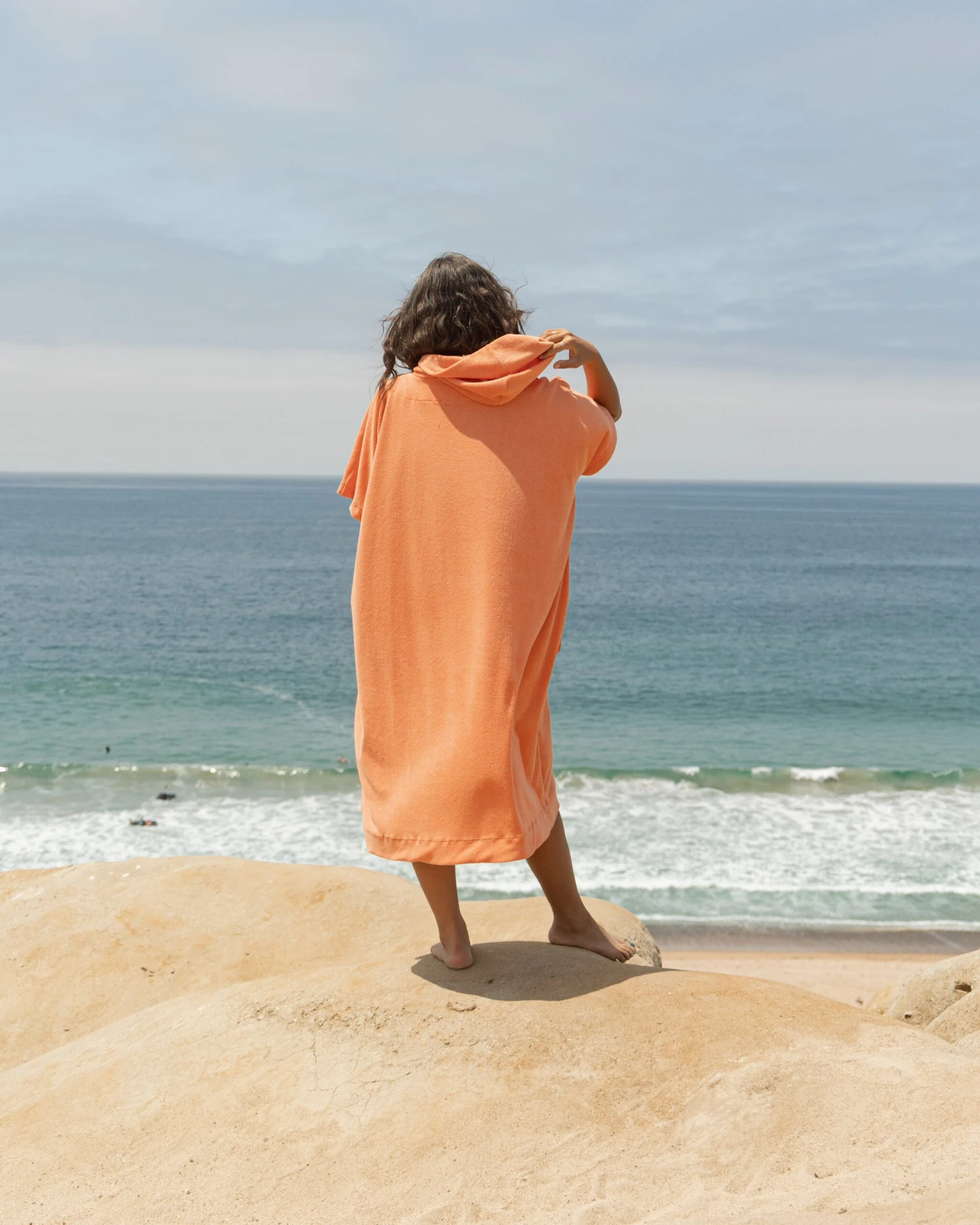 Luna Poncho - Peach Terry 6 Luna Poncho - Peach Terry - Image 4